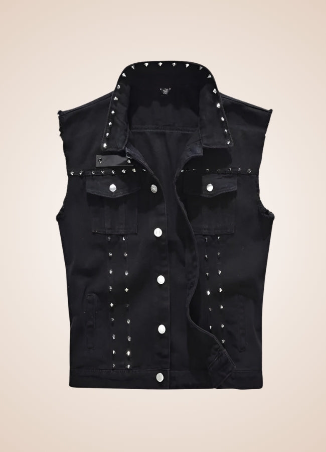 Rivet Jeans Punk Vest Black / 4XL rivet-jeans-punk-vest-black