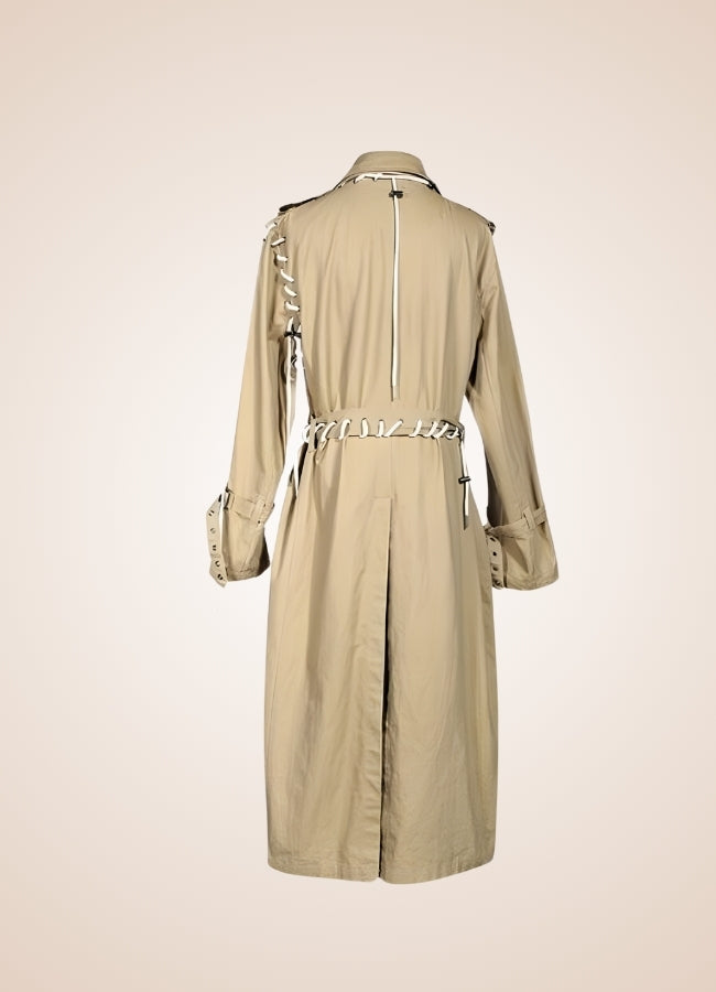 Sewed Steampunk Trench Coat Khaki / XL sewed-steampunk-trench-coat-khaki