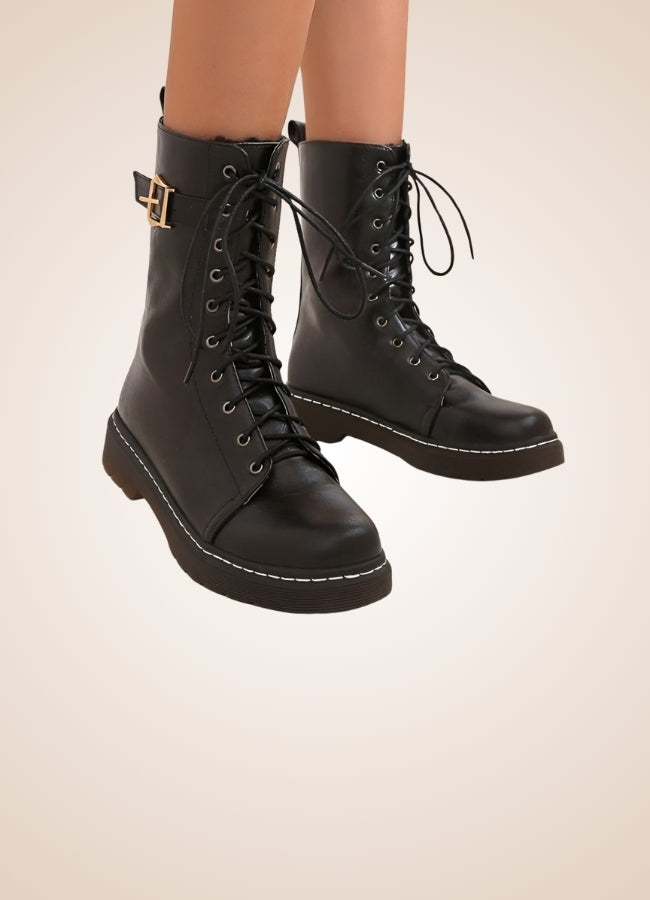 Single Buckle Steampunk Boots Black / 12.5 single-buckle-steampunk-boots-black