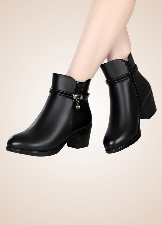 Soft Leather Women's Ankle Boots Black / 12.5 soft-leather-womens-ankle-boots-black