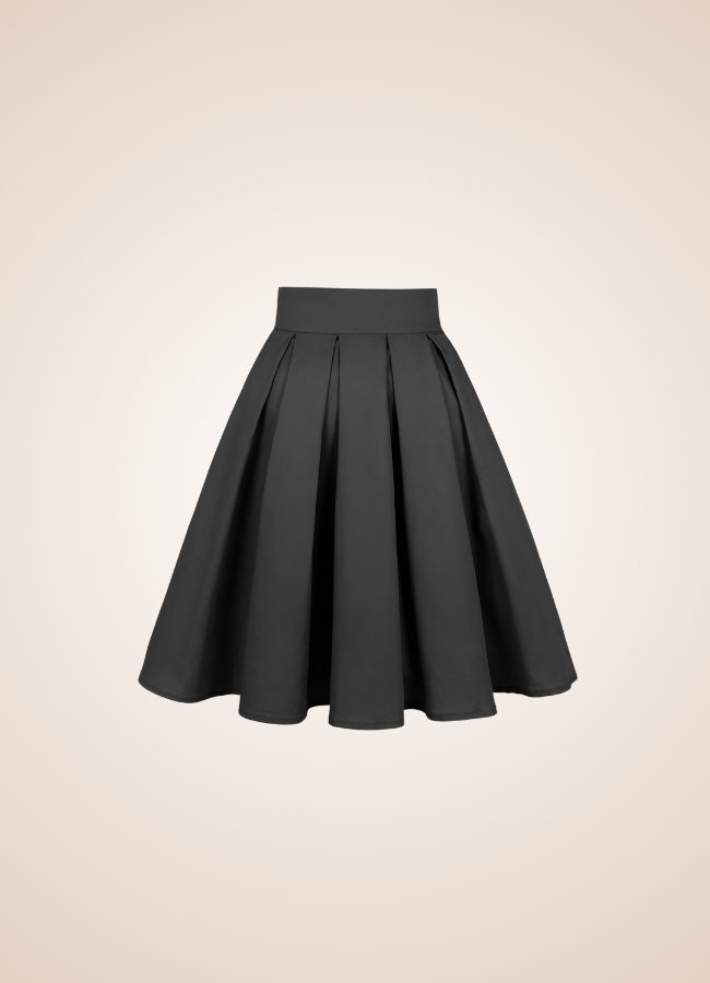 Solid Color Ribbon Mini Skirt Black / XL solid-color-ribbon-mini-skirt-black