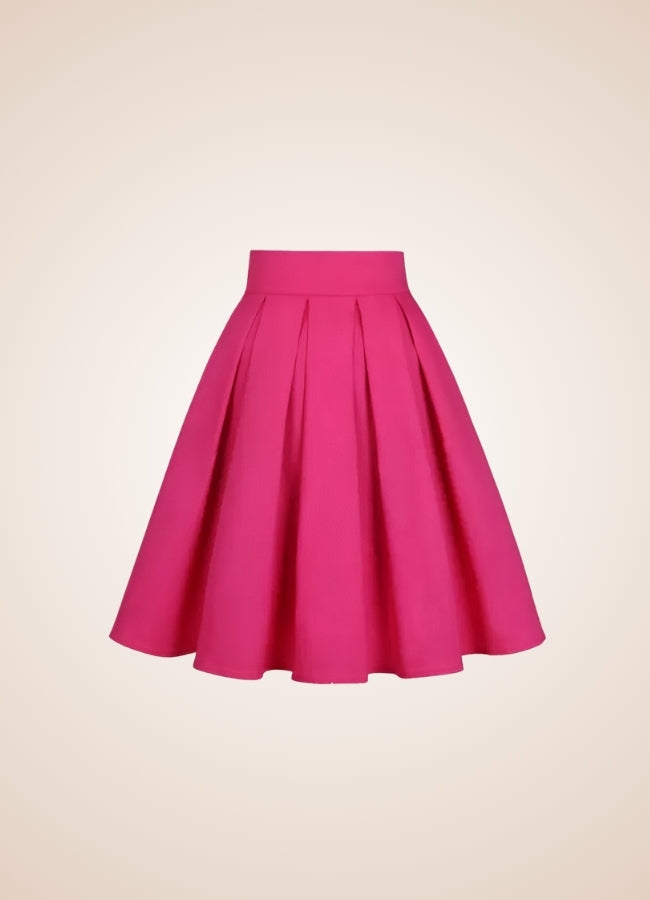 Solid Color Ribbon Mini Skirt Pink / XL solid-color-ribbon-mini-skirt-pink