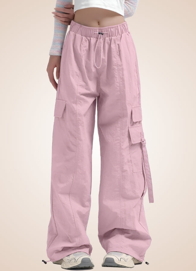 Steampunk Baggy Pants Pink / L steampunk-baggy-pants-pink