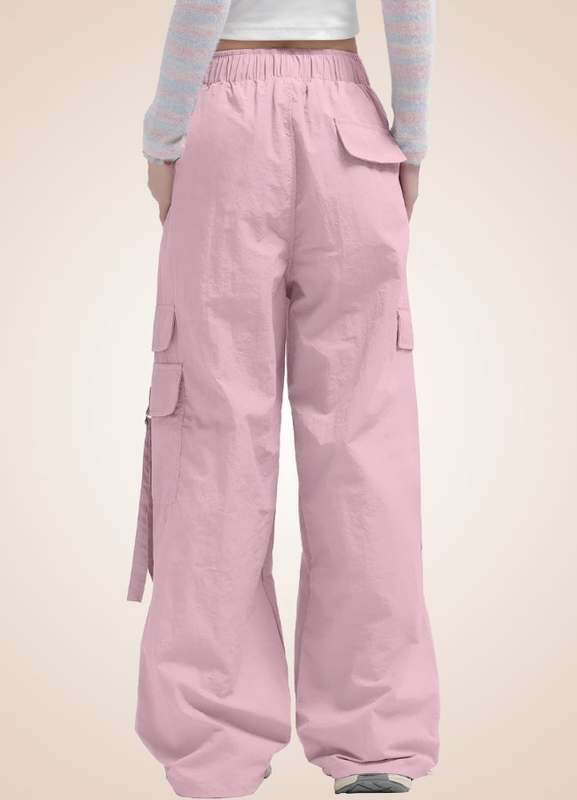 Steampunk Baggy Pants Pink / L steampunk-baggy-pants-pink