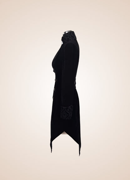 Steampunk Black Trench Coat Black / 3XL steampunk-black-trench-coat-black