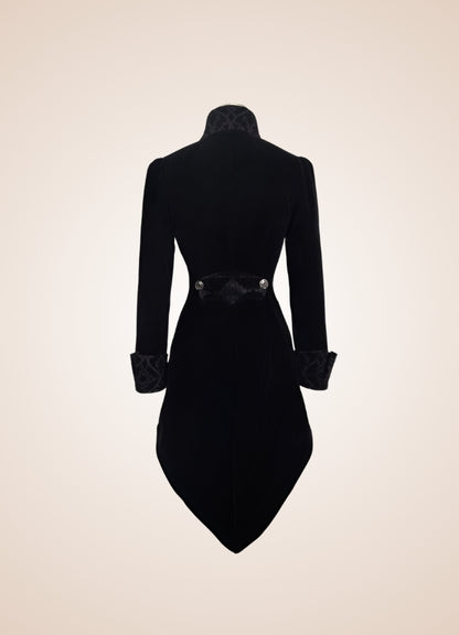 Steampunk Black Trench Coat Black / 3XL steampunk-black-trench-coat-black