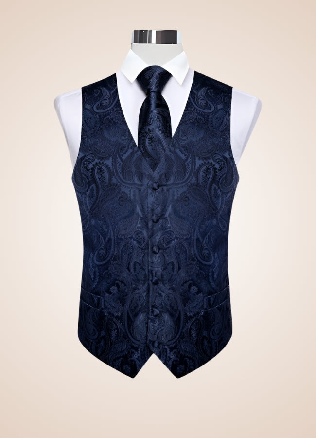 Steampunk Blue Suit Vest White Blue / 2XL steampunk-blue-suit-vest-white-blue