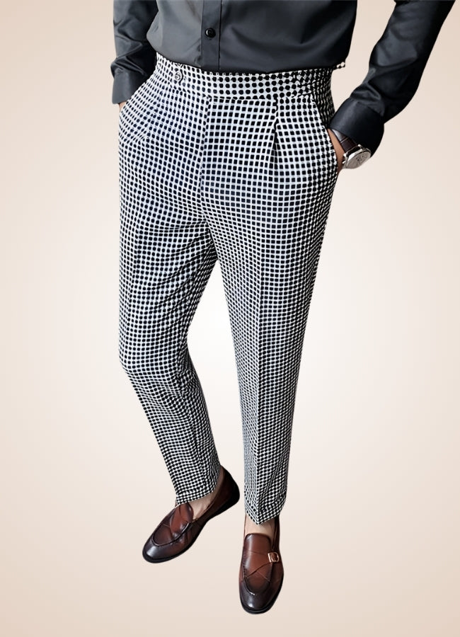 Steampunk British Style Plaid Pants Gray / 36.0 steampunk-british-style-plaid-pants-gray