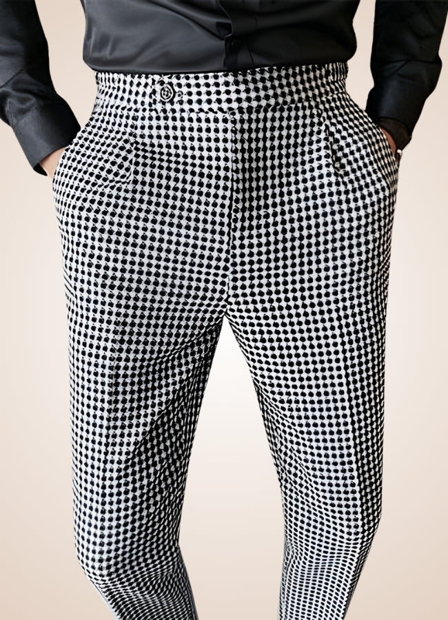 Steampunk British Style Plaid Pants Gray / 36.0 steampunk-british-style-plaid-pants-gray