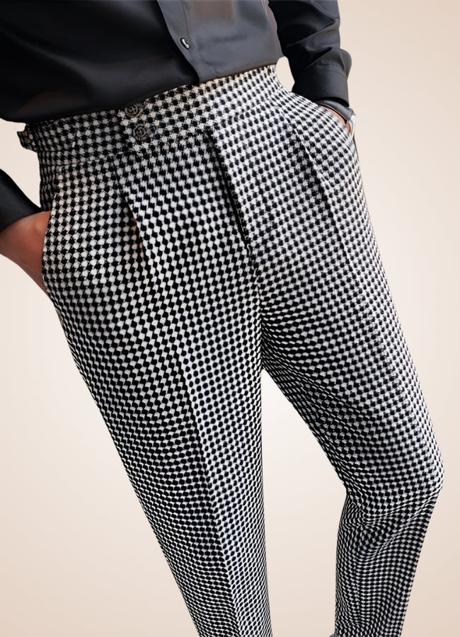 Steampunk British Style Plaid Pants Gray / 36.0 steampunk-british-style-plaid-pants-gray