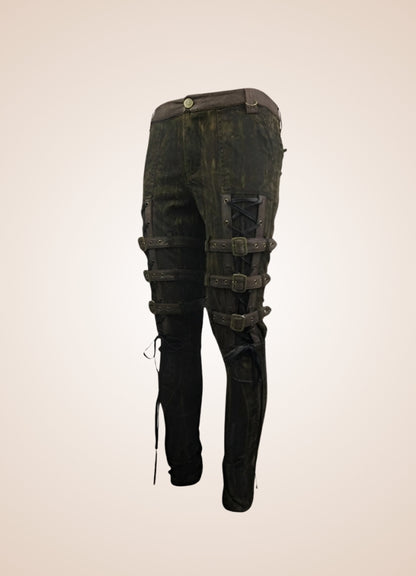 Steampunk Buckle Pants Black / 3XL steampunk-buckle-pants-black