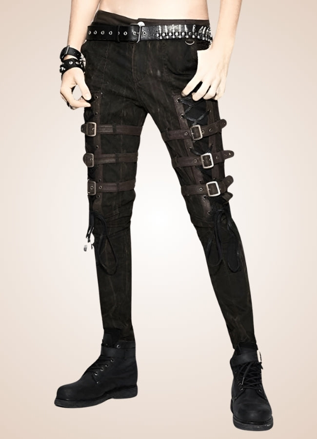 Steampunk Buckle Pants Black / 3XL steampunk-buckle-pants-black