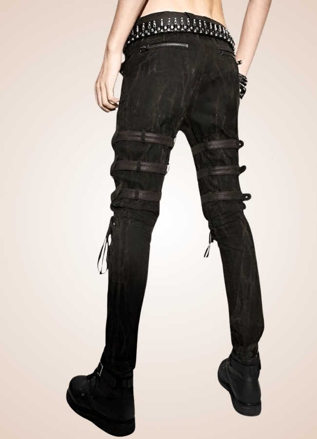 Steampunk Buckle Pants Black / 3XL steampunk-buckle-pants-black