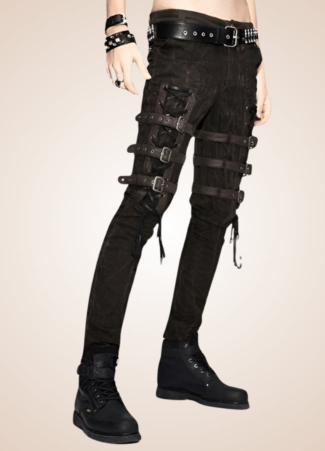 Steampunk Buckle Pants Black / 3XL steampunk-buckle-pants-black