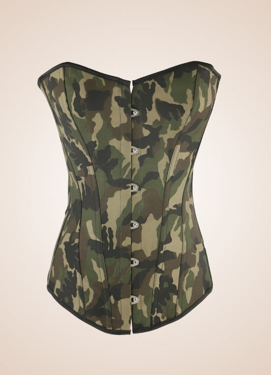 Steampunk Camouflage Corset Army Green / 5XL steampunk-camouflage-corset-army-green