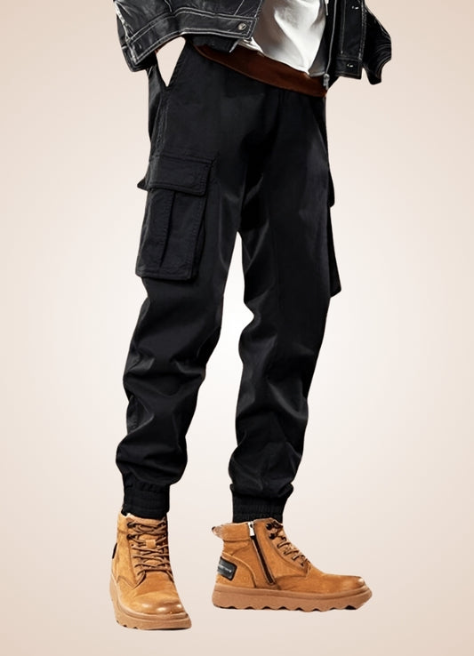 Steampunk Cargo Pants Black / 40.0 steampunk-cargo-pants-black