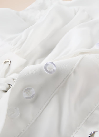 Steampunk Corset Shirt White / M steampunk-corset-shirt-white