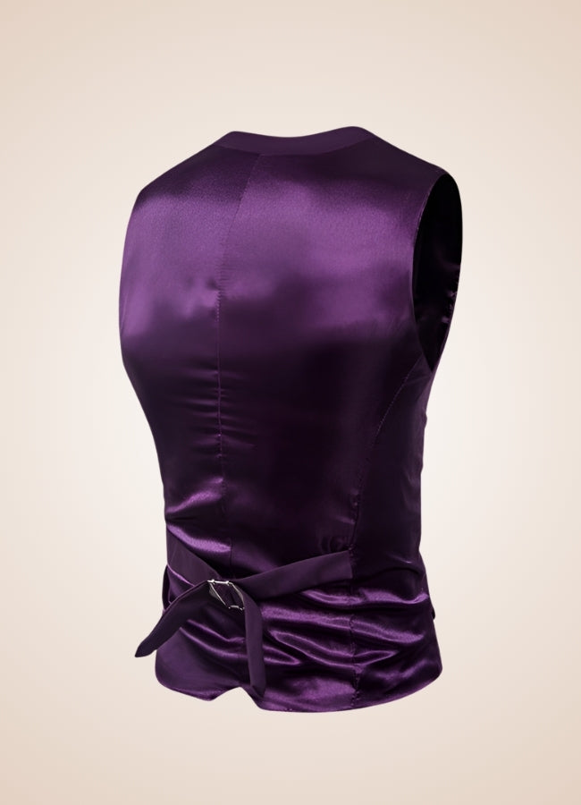 Steampunk Dark Purple Suit Vest Dark Purple / 5XL steampunk-dark-purple-suit-vest-dark-purple