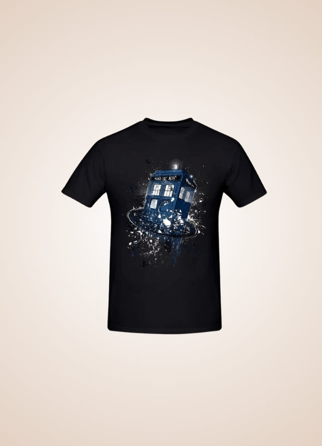 Steampunk Doctor Who Tardis Shirt Black / 2XL steampunk-doctor-who-tardis-shirt-black