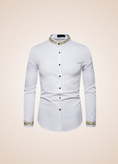 Steampunk Embroidery Shirt White / XL steampunk-embroidery-shirt-white