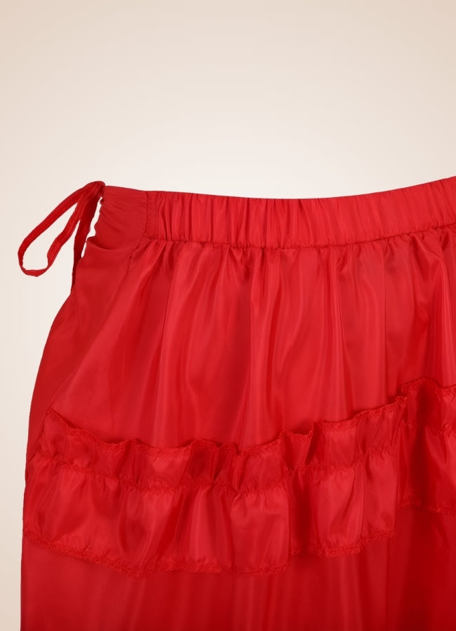 Steampunk Flip Up Front Skirt Red / 5XL steampunk-flip-up-front-skirt-red