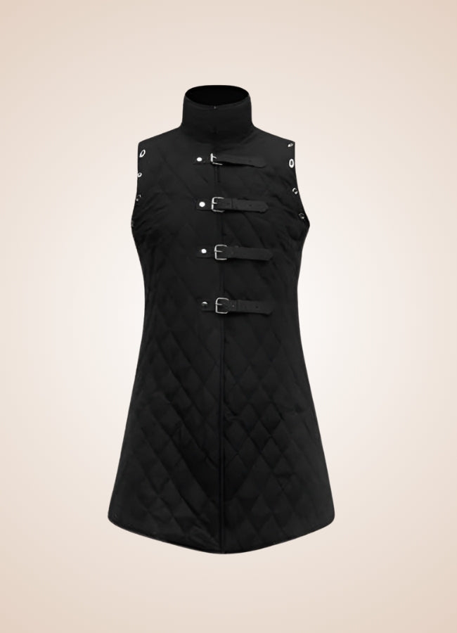 Steampunk Gambeson Armor Gilet Black / 3XL steampunk-gambeson-armor-gilet-black