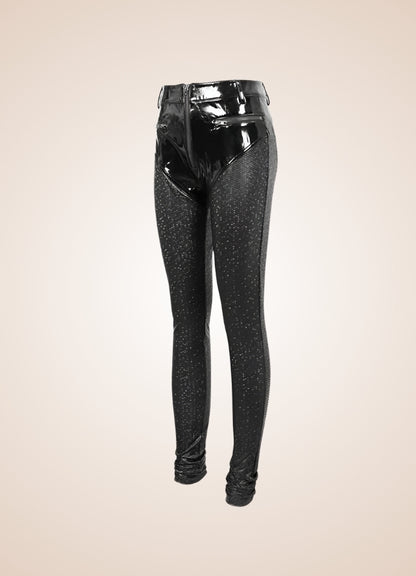 Steampunk Goth Latex Pants Black / 3XL steampunk-goth-latex-pants-black