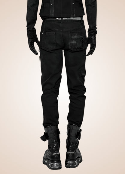 Steampunk Goth Style Pants Black / 4XL steampunk-goth-style-pants-black