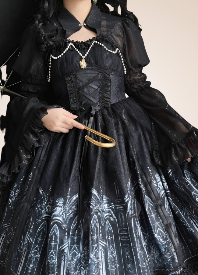 Steampunk Goth Wedding Dress Black / M steampunk-goth-wedding-dress-black