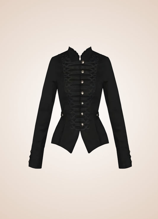 Steampunk Gothic Cardigan Black / L steampunk-gothic-cardigan-black