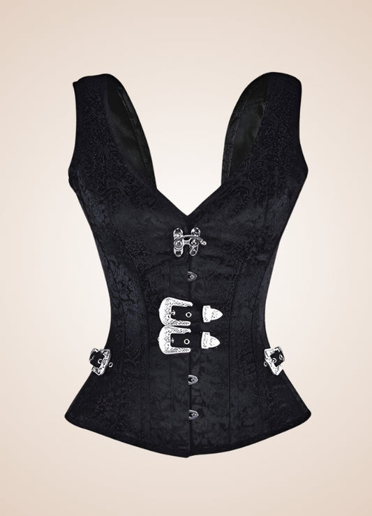 Steampunk Gothic Corset Black / XL steampunk-gothic-corset-black