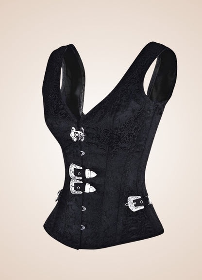 Steampunk Gothic Corset Black / XL steampunk-gothic-corset-black