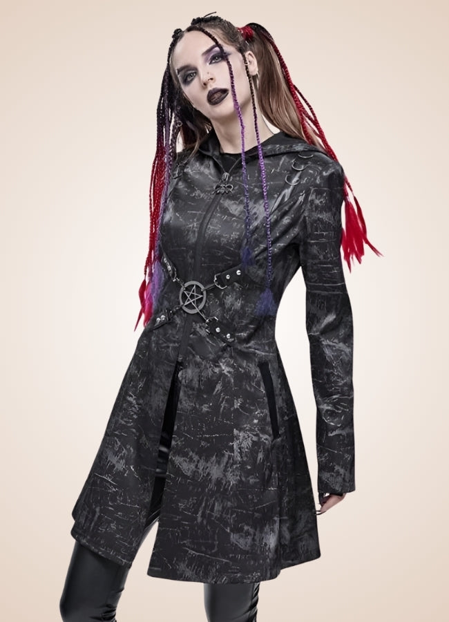 Steampunk Gothic Hooded Jacket Black / 2XL steampunk-gothic-hooded-jacket-black