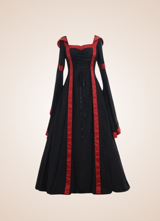 Steampunk Gothic Long Dress Black / 4XL steampunk-gothic-long-dress-black