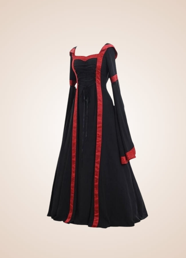 Steampunk Gothic Long Dress Black / 4XL steampunk-gothic-long-dress-black