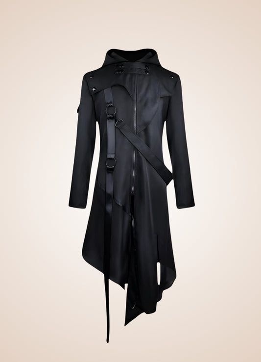 Steampunk Gothic Trench Coat Black / 4XL steampunk-gothic-trench-coat-black