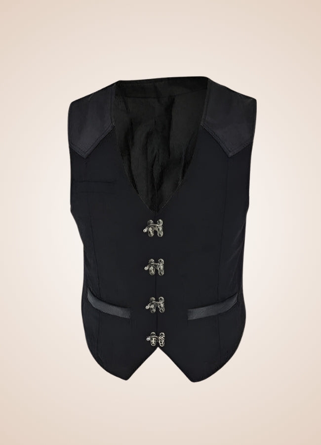 Steampunk Gothic Waistcoat Black / 2XL steampunk-gothic-waistcoat-black