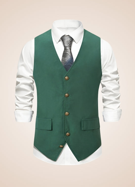 Steampunk Green Suit Vest Green / XL steampunk-green-suit-vest-green