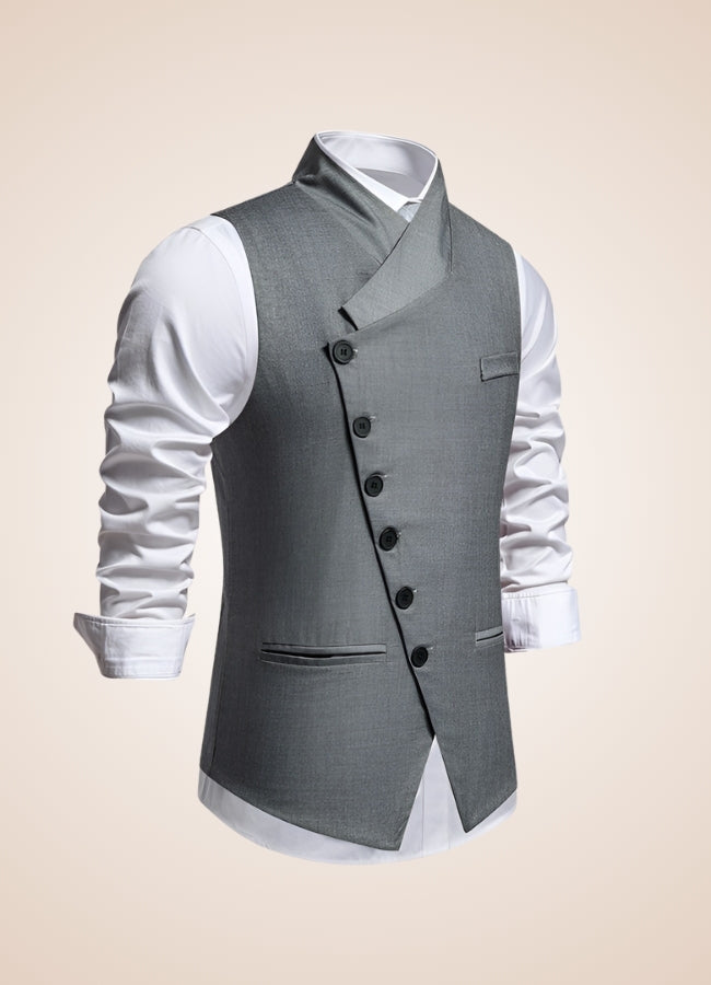 Steampunk Grey Suit Vest Gray / XL steampunk-grey-suit-vest-gray