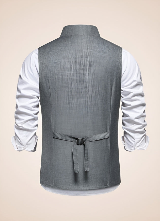 Steampunk Grey Suit Vest Gray / XL steampunk-grey-suit-vest-gray