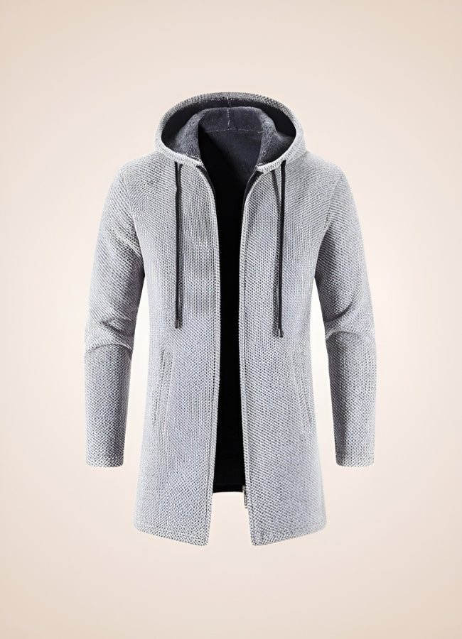 Steampunk Hooded Winter Coat Light Grey / 3XL steampunk-hooded-winter-coat-light-grey