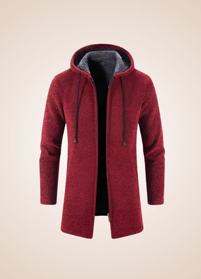 Steampunk Hooded Winter Coat Wine Red / 3XL steampunk-hooded-winter-coat-wine-red