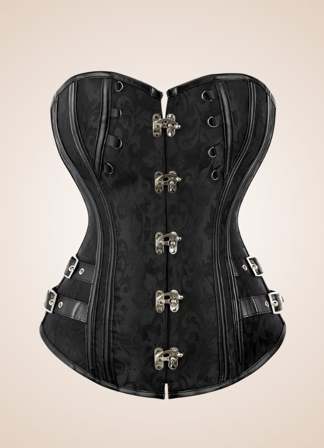 Steampunk Jacquard Corset Black / 4XL steampunk-jacquard-corset-black