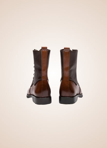Steampunk Leather Boots Brown / 13.0 steampunk-leather-boots-brown