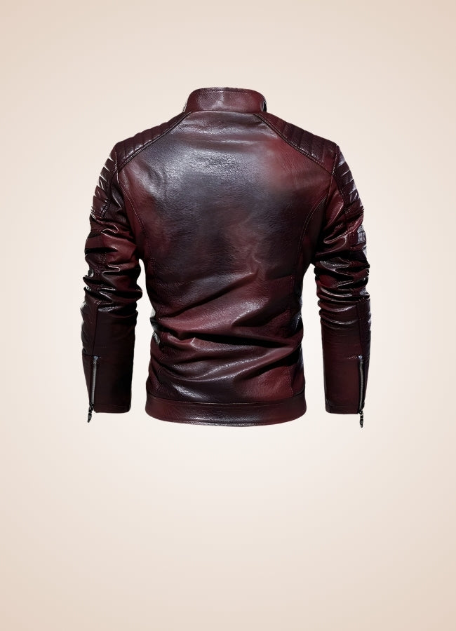 Steampunk Leather Winter Jacket Date Red / 6XL steampunk-leather-winter-jacket-date-red