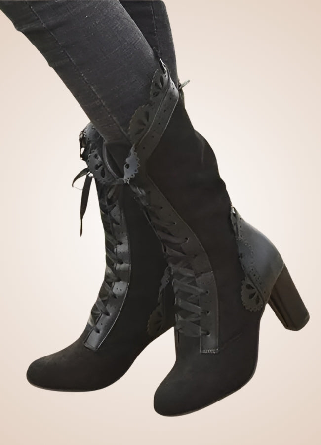 Steampunk Lolita Boots Black / 12.5 steampunk-lolita-boots-black