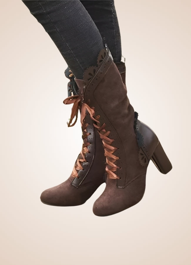 Steampunk Lolita Boots Brown / 12.5 steampunk-lolita-boots-brown