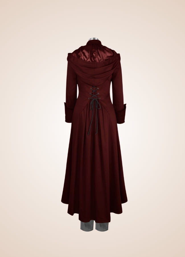 Steampunk Long Coat Red / 3XL steampunk-long-coat-red