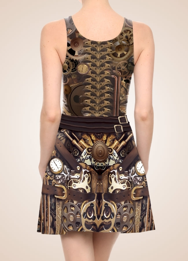 Steampunk Mechanic Dress Brown / L steampunk-mechanic-dress-brown