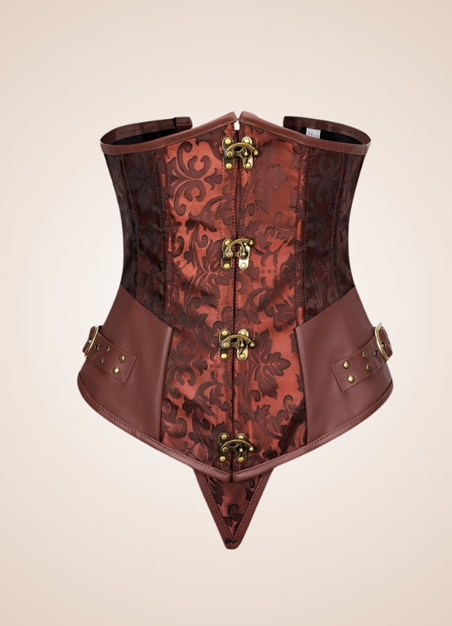 Steampunk Medieval Gothic Corset Brown / 4XL steampunk-medieval-gothic-corset-brown